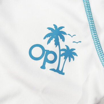 OP(OCEAN PACIFIC) オーシャンパシフィック キッズ ラッシュガード/ラッシュジャケット 長袖ルーズ ホワイト 569430(568430)(567430) 紫外線防止 熱中症対策 UVカット UV対策 日焼け防止 UPF50+ 水着 夏用 海水浴 旅行 海外旅行 川遊び 水遊び マリンスポーツ アウトドア