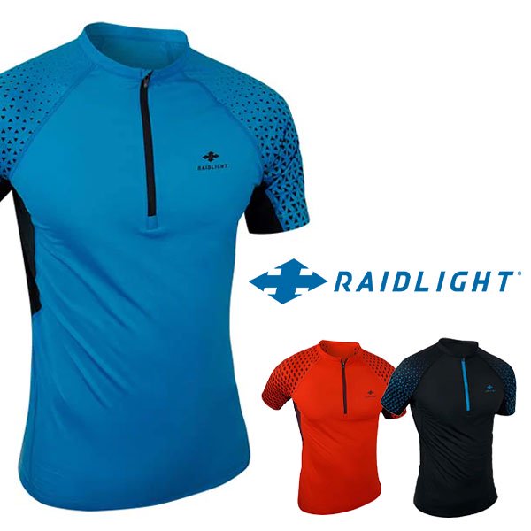 RaidLight(レイドライト) R-Light SS Zip T メンズ ハーフジップ半袖シャツ 【トレイルランニング トレラン ランニング マラソン レイドライト アウトドア 自転車 ウェア 男性 シャツ ハーフジップ】