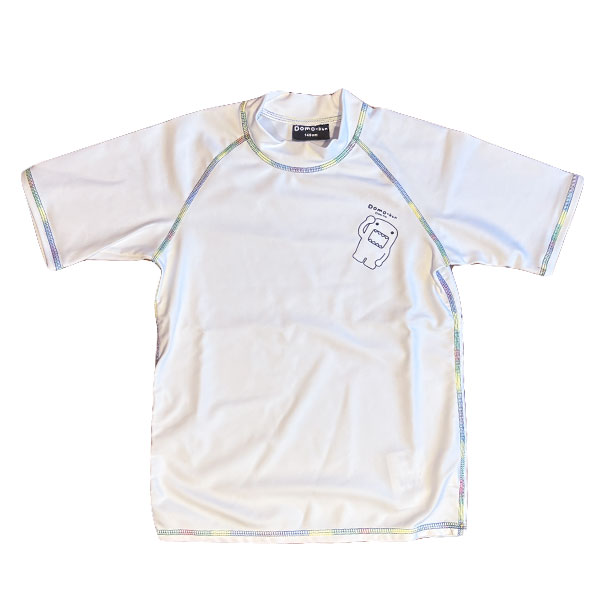 Rash Guards - キャラクター 子供 キッズ 男の子 女の子 ラッシュガード どーも君 水着 紫外線対策 UVカット 夏用 海水浴 水泳 かわいい スイミング プール 学校 体育 日焼け防止 旅行 スノーケル ランニング スポーツ アウトドア セール SALE