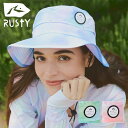 Rusty ラスティー レディース サーフハット 925905 帽子 日除け付き 日よけ 水着 サファリハット アウトドアハット 紫外線防止 UVカット 日焼け防止 海水浴 水泳 夏用 おしゃれ 旅行 プール スイミング アウトドア セール SALE