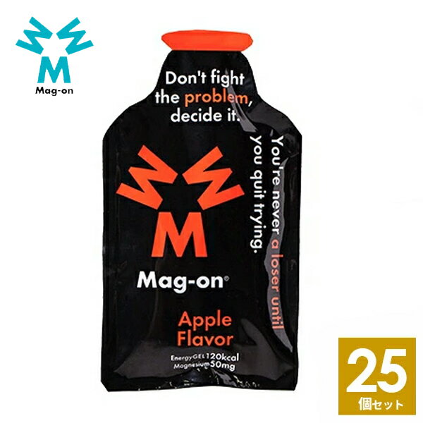 Mag-on マグオン エナジージェル リンゴ味 25個 【登山 マラソン ランニング トレイルランニング トライアスロン 行動食 補給食 エネルギーゼリー エナジーゼリー ジェル】