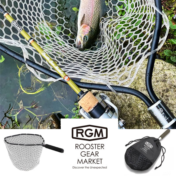 RGM(ROOSTER GEAR MARKET) ルースター ギア マーケット Landing Net 400 Rubber 釣り 初心者 釣り具 釣具 釣り用品 フィッシング キャンプ アウトドア 海釣り 渓流 管理釣り場 おしゃれ バス JACKALL