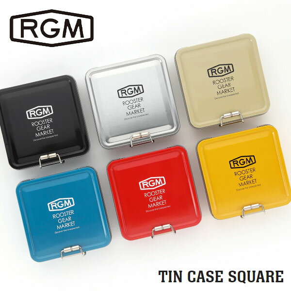 RGM(ROOSTER GEAR MARKET) ルースター ギア マーケット TIN CASE SQUARE 缶ケース ゴルフ ティーケース 餌箱 餌入れ 小物入れ 釣り 釣り具 釣具 釣り道具 ミニ アルミ缶 収納 初心者 川釣り テンカラ フィッシング キャンプ アウトドア ブランド ジャッカル JACKALL