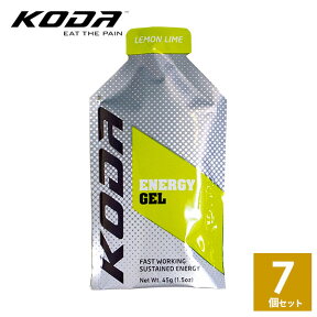 KODA(コーダ) 旧shotz(ショッツ) エナジージェル レモンライム味×7個セット 行動食 補給食 ランニング トレラン レース マラソン【マラソン トレイルランニング トレラン 自転車 栄養補給 エネルギー ジェル】