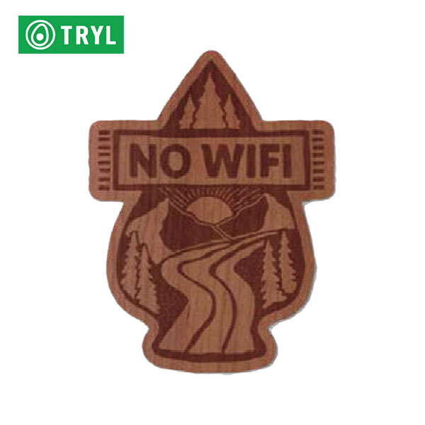 TRYL WOOD STICKER(EbhXebJ[) NO WIFI ؍ނgpRfނ̃XebJ[ ygCjO WMO AEghA ubVNtg XebJ[ V[ ObYz