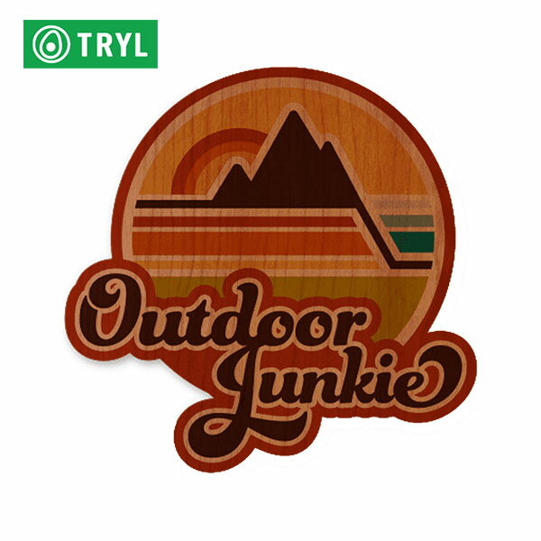 TRYL WOOD STICKER(EbhXebJ[) Explorer ؍ނgpRfނ̃XebJ[ ygCjO WMO AEghA ubVNtg XebJ[ V[ ObYz