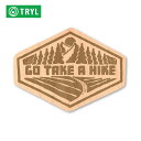 TRYL WOOD STICKER(EbhXebJ[) Take a Hike ؍ނgpRfނ̃XebJ[ ygCjO WMO AEghA ubVNtg XebJ[ V[ ObYz