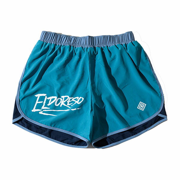 ELDORESO(エルドレッソ) Densamo Shorts(BlueGreen) E2104111 メンズ・レディース インナーパンツ付きショートパンツ 【トレイルランニング トレイルラン トレラン アウトドア ウェア 短パン ランニングパンツ 男性 女性】