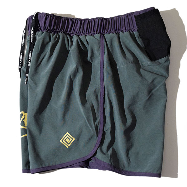 ELDORESO(エルドレッソ) Densamo Shorts(Olive) E2104111 メンズ・レディース インナーパンツ付きショートパンツ 【トレイルランニング トレイルラン トレラン アウトドア ウェア 短パン ランニングパンツ 男性 女性】