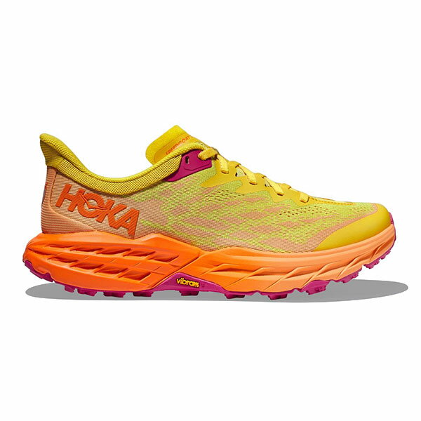 HOKA ホカ レディース トレイルランニング シューズ W SPEEDGOAT 5(スピードゴート5) パッションフルーツ/モック オレンジ(PFMO) 1123158 トレランシューズ ロー low 靴 女性 登山 ハイキング トレッキング マラソン アウトドア hoka oneone hoka one one ホカオネオネ