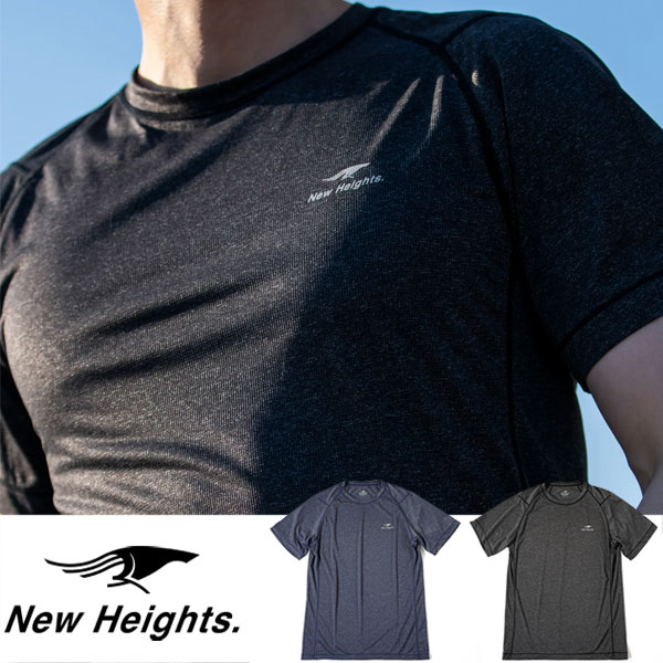 NEW heights ニューハイツ Men's Training Short Sleeves メンズ トレーニング ショートスリーブ SMS23203 半袖シャツ 半袖Tシャツ トップス ランニングウェア トレーニングウェアトレイルランニング トレラン マラソン ジョギング 自転車 サイクリング 男性 23ss