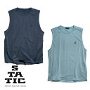 STATIC スタティック ADJUST SLEEVELESS SHIRTS アジャスト スリーブレス シャツ メンズ・レディース ドライ ノースリーブシャツ ...
