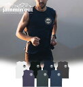 jammin'out ジャミンアウト メンズ・レディース ドライ ノースリーブシャツ タンクトップ ランニングシャツ ランシャツ スリーブレス 速乾 ランニングウェア トップス トレイルランニング トレラン マラソン ジョギング アウトドア