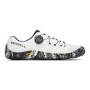 MERRELL メレル VAPOR GLOVE 6 BOA(ベイパー グローブ 6 ボア) WHITE/BLACK(ホワイト/ブラック) 068451 メンズ ベアフットシューズ ロードランニングシューズ トレーニングシューズ 靴 フィットネス ジム マラソン ジョギング ウォーキング ハイキング 男性
