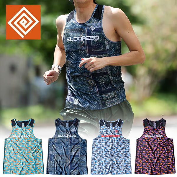 ELDORESO エルドレッソ Ndereba Earnest Tank E1224516 メンズ・レディース ドライ ノースリーブシャツ タンクトップ ランニングシャツ ランシャツ スリーブレス 速乾 ランニングウェア トップス トレイルランニング トレラン マラソン ジョギング アウトドア