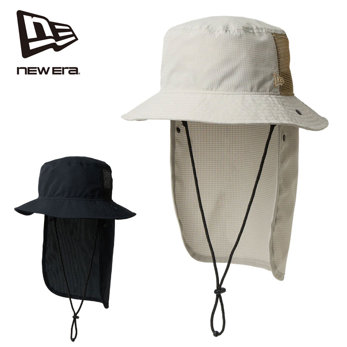 Spec サイズ S/M：57cm M/L：59m L/XL ：61cm カラー ブラック、ベージュ 商品説明 軽量性通気性撥水性を兼ね備えた、快適な着用感と機能性を両立する高機能シリーズ。 軽量で蒸れを逃がしながら撥水性も備えた Dot Air? 生地を採用。 高い通気性とストレッチ性により、長時間の着用でも快適でドライな状態をキープ。 サンシェイドはロールアップしてスナップボタンで留めることができる仕様。 抗菌効果のある MICROERA? スウェットバンドを採用しました。 シルエットはライニングを取り除くことで、軽量かつ着用時の蒸れが軽減されたアドベンチャーハット。 アイレットは刺繍仕様。あご紐は着脱可能。サイズはS/M（約57cm）M/L（約59cm）L/XL（約61cm）の3サイズ展開です。 ※ご使用のモニター環境により、色の見え方に差が生じる場合がございます。 配送方法 メール便、宅配便