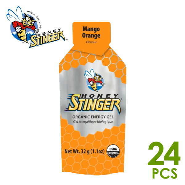 HONEY STINGER ハニースティンガー オーガニック エナジージェル マンゴーオレンジ 24個 エネルギー補給・行動食・補給食 トレイルランニング