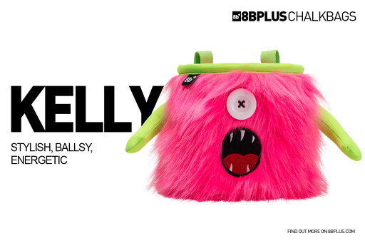 8BPLUS(エイトビープラス)クライミングチョークバッグ KELLY ボルダリング 8BPLUS(エイトビープラス)クライミングチョークバッグ KELLY ボルダリング