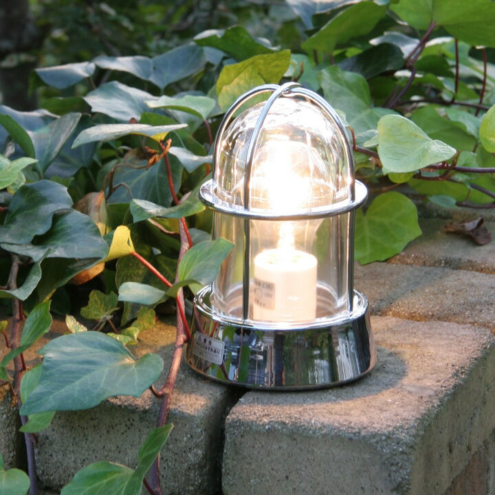 グローブランプ 【マリンランプ】【門灯】 【玄関灯】「真鍮ガーデンライト BH1000 クリアガラス LED」