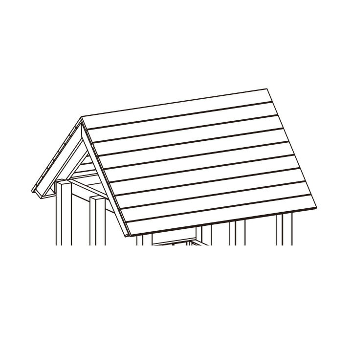 ＜在庫について＞ ご注文確定後の在庫確保となるためご注文のタイミングによって在庫切れとなる場合がございます。在庫切れの際は後程ご連絡させていただきます。よりヨーロッパの雰囲気に。木製の屋根材です。 標準のテント屋根もいいけど、木製の屋根に魅力を感じる。そんなこだわり派な方におすすめの「はらっぱBASE」用木製屋根材です。 テント屋根の代わりにこの板材を取り付ければ完成です。 永く使ってほしいから。はらっぱギャングではエコアコールウッドだけをご用意。 このページの商品は杉材に樹脂を注入した高耐久木材【エコアコールウッド】仕様。 エコアコールウッドは従来の保存処理木材とは全く異なり、注入処理後に高分子化され腐朽菌による木材成分の分解を困難にし、木材そのものが腐りにくくなるという特徴をもっています。また、シロアリについても同様のメカニズムで分解困難なため、栄養源とならず食害されないという特徴を持っています。雨風にさらされる環境下や、土の中など、これまで木材を使用したくてもできなかった場面でこそ、エコアコールウッドはその真価を発揮します。 もっと見る 屋根が変わるだけでもずいぶんと印象が変わります。これに関しては、子供よりも大人の好みになりそうですね。 耐久性の高いエコアコールウッドの屋根板です。板材のみの販売なので取付に使用する釘などは別途ご用意ください。 素材：エコアコールウッド 発送までの目安：約2週間から3週間（あくまで目安となります） ＜ご注意＞ ※本製品は屋根用板材のみの販売になります。設置はお客様にてお願い致します。 ※受注生産品（お振込確認後の製作となります。製作に2週間前後かかります。） ※4t車の進入が出来ない場所にはお届けが出来ませんのでご注意ください。 ※大型商品配送料（お届け先ごとに都度見積）が別途必要です。 ※「はらっぱギャング」シリーズは、公共施設やイベントスペースでの使用を想定して作られておりません。あくまでご家庭用としてご使用いただきますようお願いいたします。