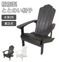 ととのい椅子 プラスチック 樹脂 「 マッキンリー アディロンダックチェア 1脚 」 屋外 屋外チェア 防水 水洗 雨ざらし 温泉 サウナ プール ベランダ テラスガーデンチェア ラウンジチェア