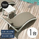 【サンラウンジャー】【サンベッド】【プールサイド】「SE SLIM エスイー スリム サンラウンジャー&クッション セット」