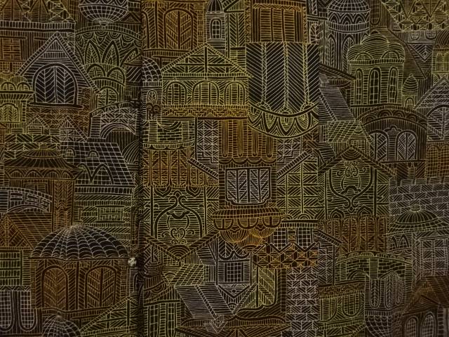 洋館模様道行コート【リサイクル】【中古】【着】 宗sou