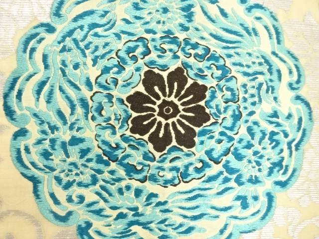 紗華紋織り出し名古屋帯【アンティーク】【中古】【着】 宗sou