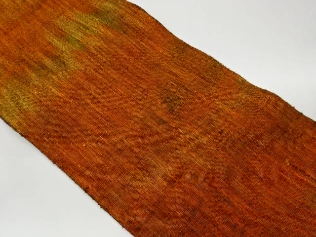 手織り真綿紬抽象模様織出し名古屋帯【リサイクル】【中古】【着】 宗sou(prc)