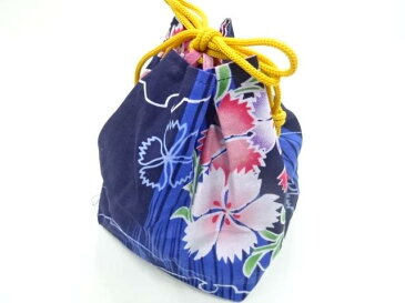撫子模様巾着【リサイクル】【中古】【着】 宗sou