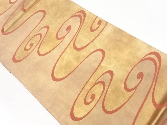 流水模様織出し袋帯【リサイクル】【中古】【着】 宗sou(prc)