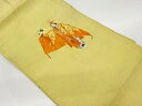能芸者模様織出し名古屋帯【リサイクル】【中古】【着】 宗sou(prc)(4)