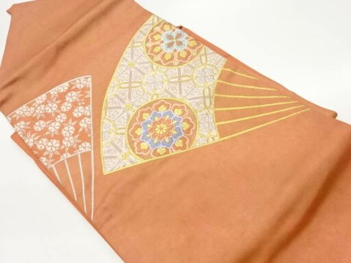 扇に華紋・桜模様織出し名古屋帯【リサイクル】【中古】【着】 宗sou(prc) 扇に華紋・桜模様織出し名古屋帯【リサイクル】【中古】【着】 宗sou(prc)
