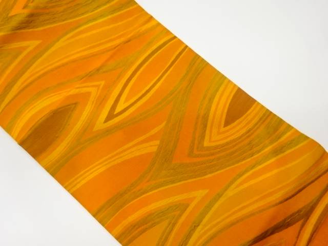 ふくれ織抽象模様織出し名古屋帯【リサイクル】【中古】【着】 宗sou(prc)