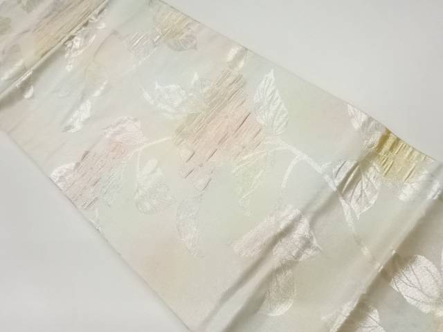 花模様織出し名古屋帯【リサイクル】【中古】【着】 宗sou(prc)