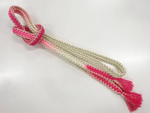 正絹 手組み帯締め【リサイクル】【中古】【着】 宗sou(prc)