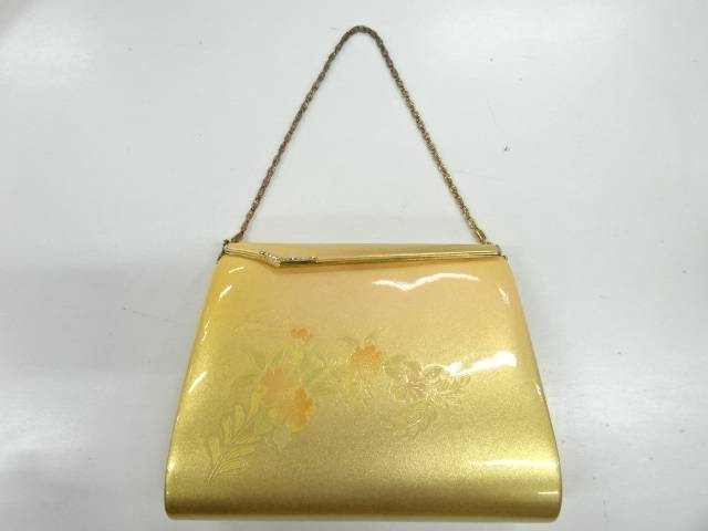 草花模様和装バッグ【リサイクル】【中古】【着】 宗sou(prc)
