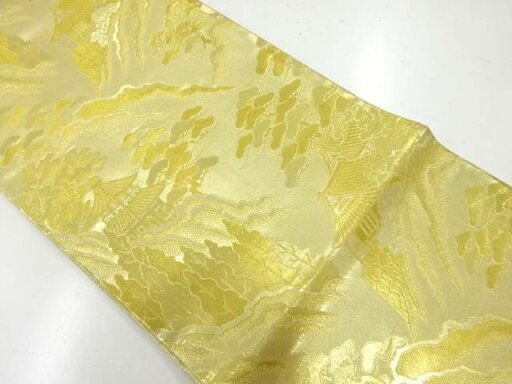 松に寺院風景模様織出し袋帯【リサイクル】【中古】【着】 宗sou(prc) 松に寺院風景模様織出し袋帯【リサイクル】【中古】【着】 宗sou(prc)