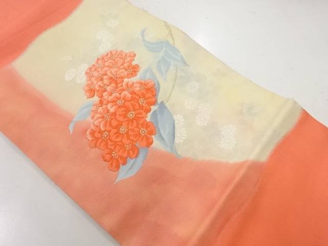 花模様織出し名古屋帯【リサイクル】【中古】【着】 宗sou(prc)