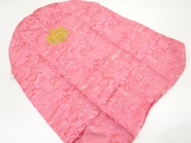 桐模様刺繍鏡台掛け【アンティーク