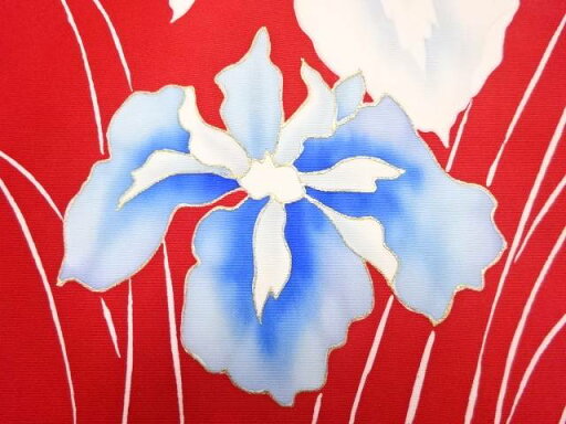 塩瀬 菖蒲模様名古屋帯【アンティーク】【中古】【着】 宗sou(prc) 塩瀬 菖蒲模様名古屋帯【アンティーク】【中古】【着】 宗sou(prc)