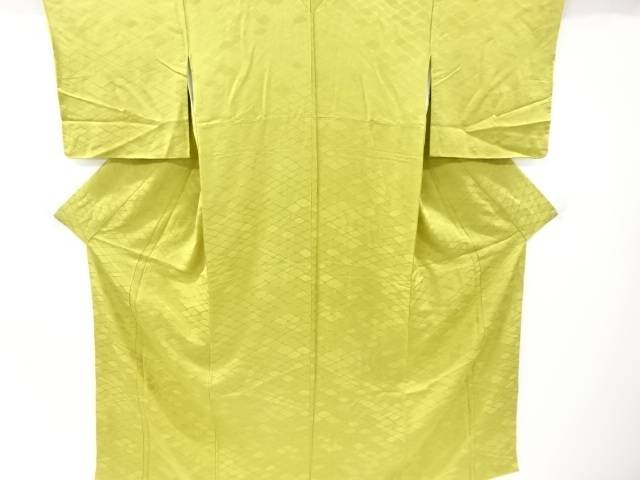 変わり菱模様織り出し色無地着物【リサイクル】【中古】【着】 宗sou(prc)
