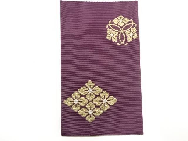 綴れ花模様織出し金封帛紗【リサイクル】【中古】【着】 宗sou【Pnt】