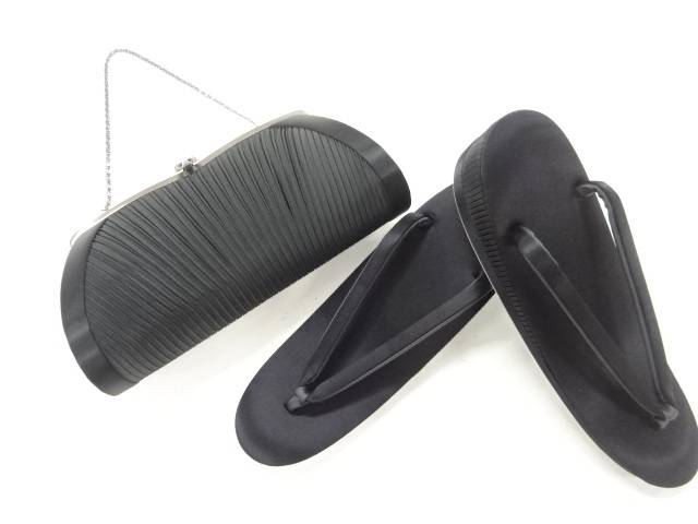 未使用品　喪服用和装バッグ・草履セット（草履23センチ）【リサイクル】【着】 宗sou【Pnt】
