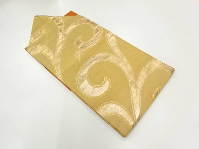 唐草模様織出し名古屋帯（着用可）【アンティーク】【中古】【着】 宗sou