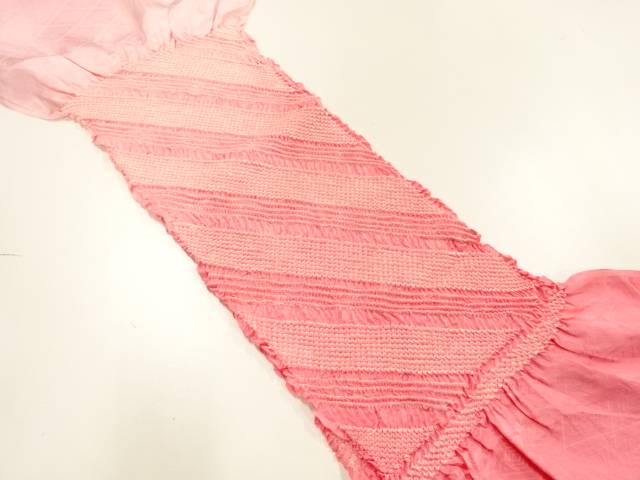 正絹　絞り帯揚げ【リサイクル】【中古】【着】 宗sou