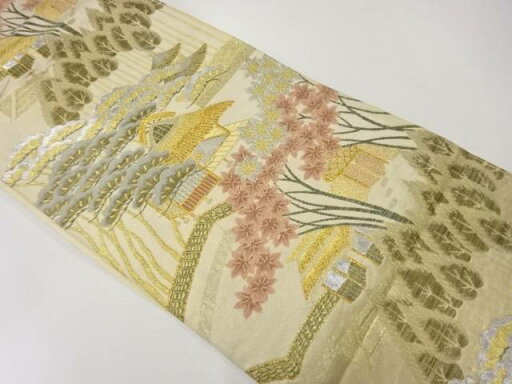 茶屋辻模様織出し袋帯(材料)【アンティーク】【中古】【着】 宗sou 茶屋辻模様織出し袋帯(材料)【アンティーク】【中古】【着】 宗sou