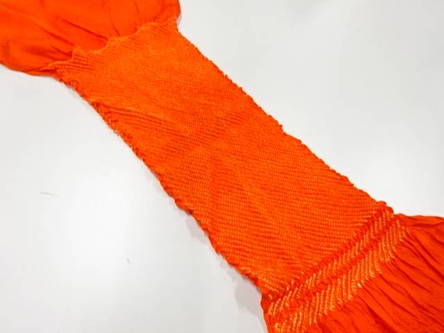 正絹　絞り帯揚げ【リサイクル】【中古】【着】 宗sou