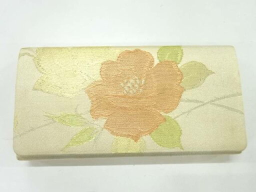 草花模様織出し和装バッグ【リサイクル】【中古】【着】 宗sou 草花模様織出し和装バッグ【リサイクル】【中古】【着】 宗sou