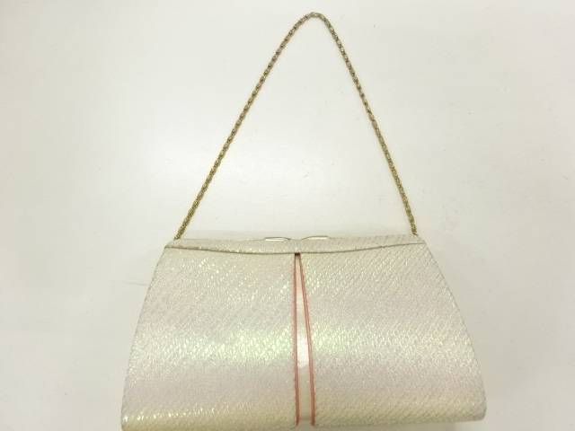 抽象模様織出し和装バッグ【リサイクル】【中古】【着】 宗sou